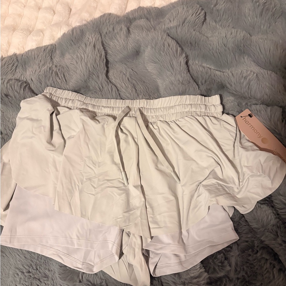 Harmony Women's Light Gray Athletic Shorts